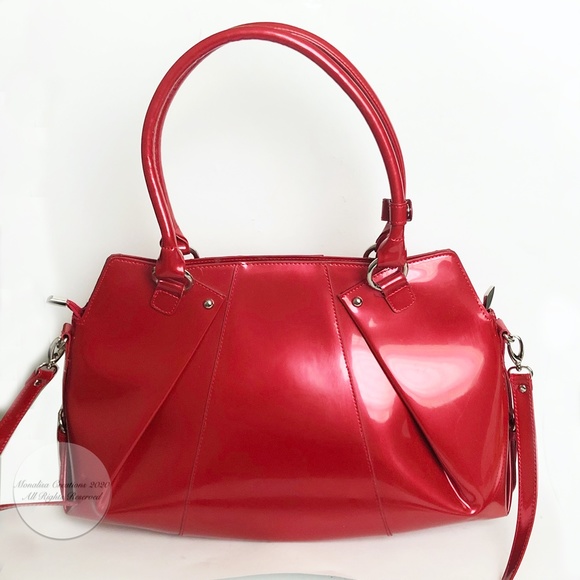 BEIJO Bag Susan Handley XL Tote Shoulder Crossbody Red Limited Edition + Dustbag - Picture 5 of 10